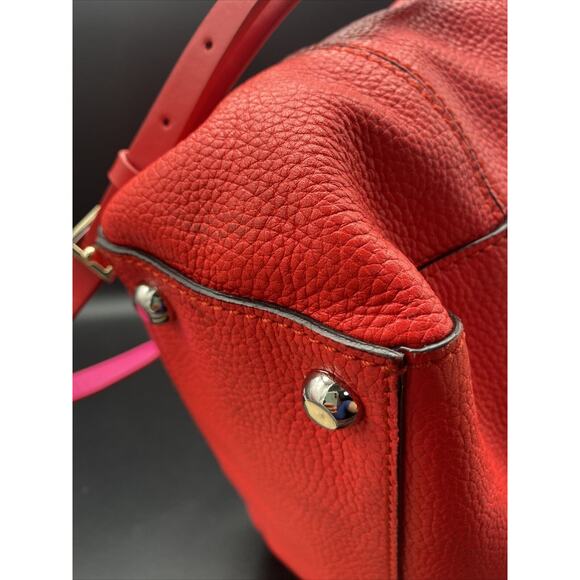 Rare - Milly Shoulder Leather Coral Red. - Picture 12 of 15